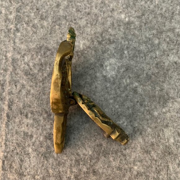 Vintage Stratford on Avon Shakespeare Solid Brass Door Knocker - Picture 4 of 5